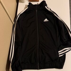 Adidas Black Jacket with White Accents